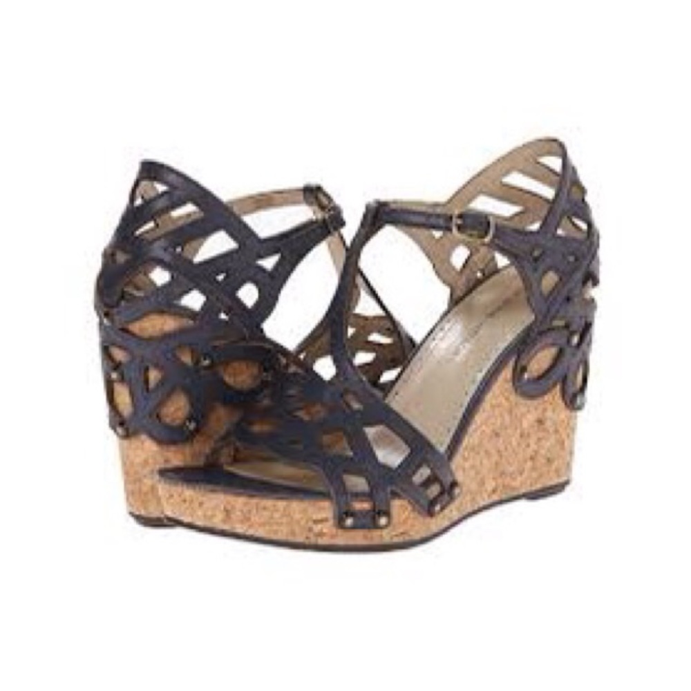 Adrienne Vittadini Cherris Wedge Blue Heaven- 9.5